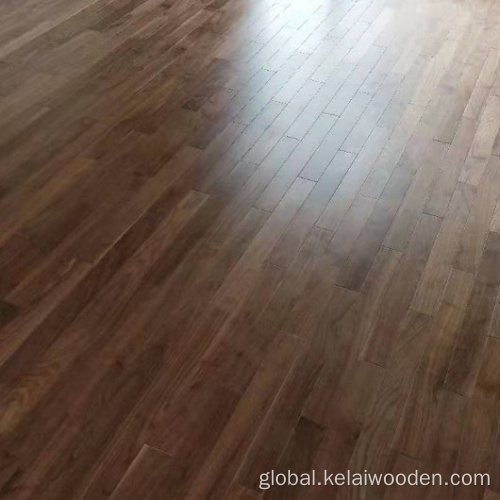 Walnut Wood Floor Prefinished Smooth and Brushed Natural black walnut Manufactory